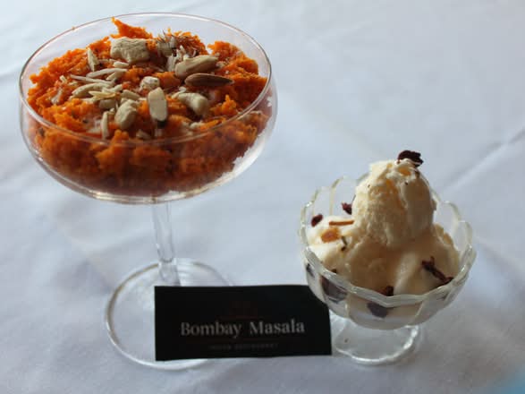 Gajar Ka Halwa (with Ice-Cream)