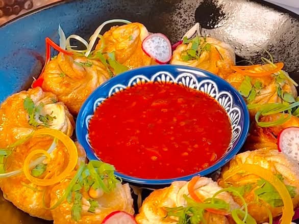 Veggie Fried Momos DF