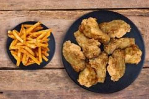 8 Wings + Fries