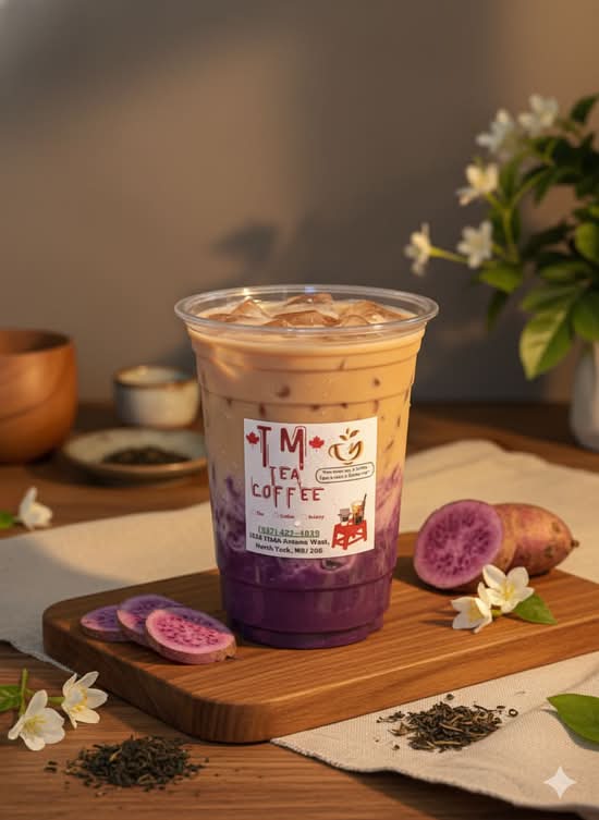 Fresh Taro Milk Tea/ Trà Sữa Khoai Môn Nướng