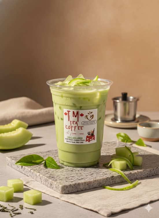 Honeydew Milk Tea / Trà Sữa Dưa Lưới