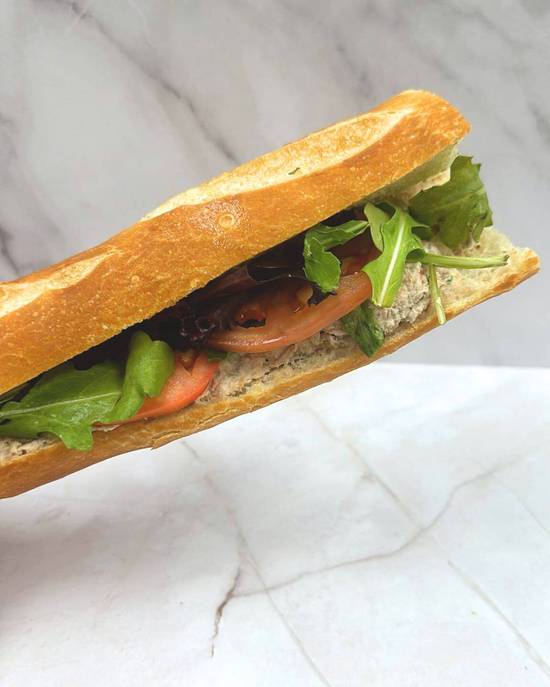 Tuna Salad Baguette Sandwich