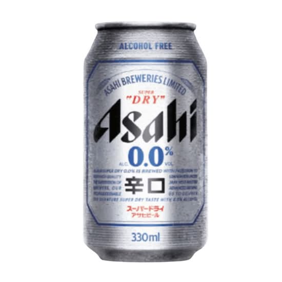 Asahi Super Dry 0.0%25, 330 ml, Non-Alcoholic Beer