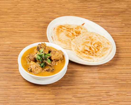 91 Malaysian Curry Chicken and Roti (2 pcs)