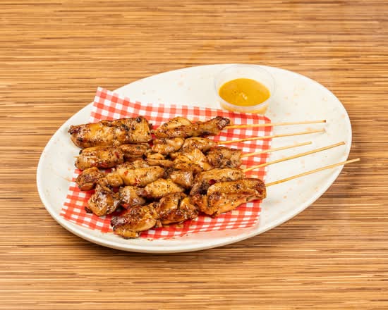 6 Satay Chicken Skewers (5 Skewers)