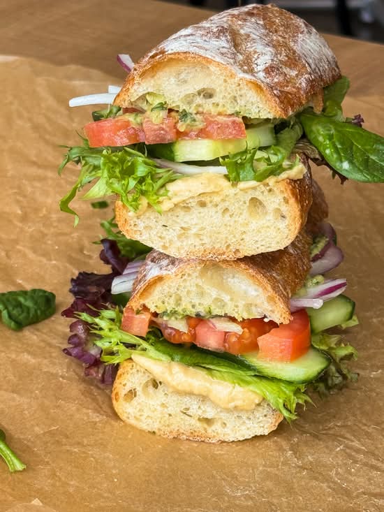 Cucumber & Hummus Sandwich