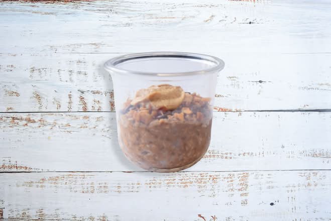 Cocoa Banana oat parfait