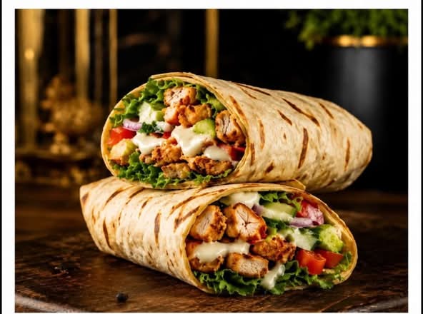 Halal Chicken  kabab Wrap