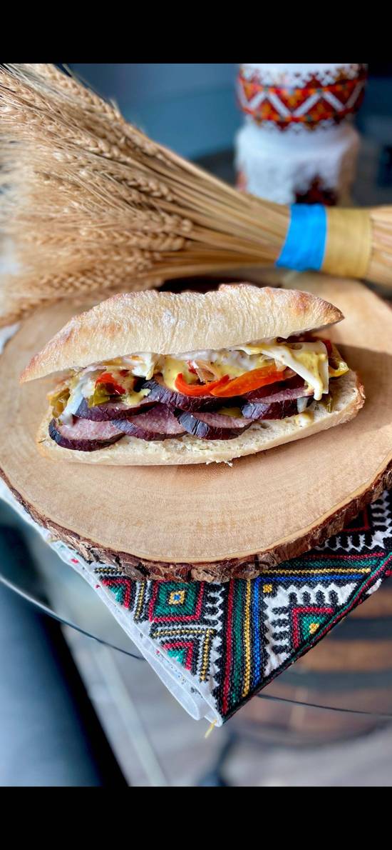 Country Kielbasa Sandwich
