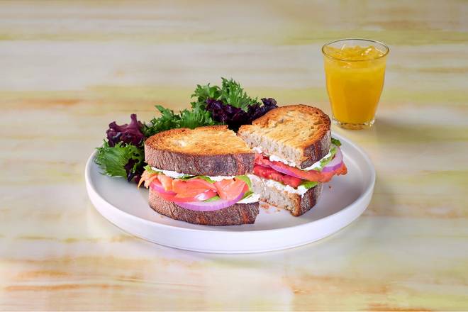 Salmon Cream Cheese Sandwich