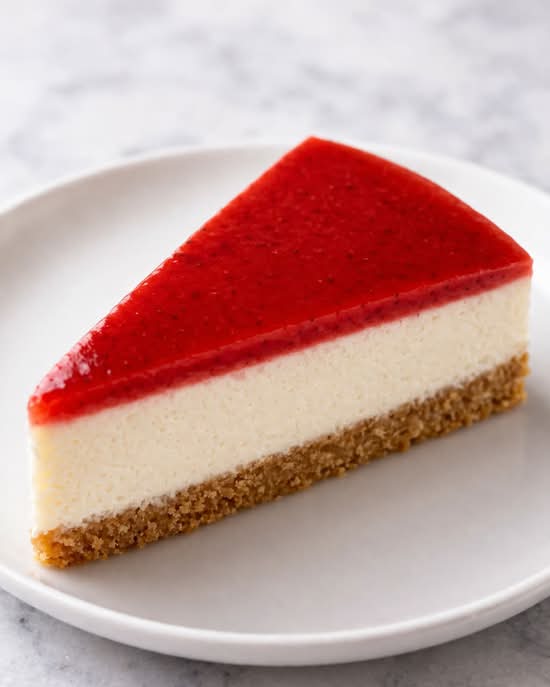 Gâteau au fromage aux fraises