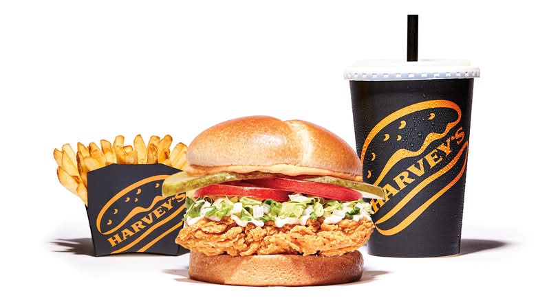 Crispy Chicken Sandwich Combo 830-1230 cals