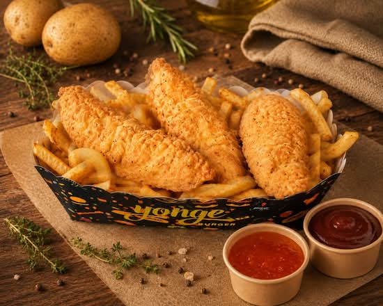 Triple Chicken finger Crunch + fries