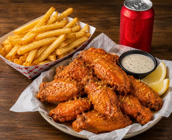 Buffalo Lemon Pepper Wings (10pcs)
