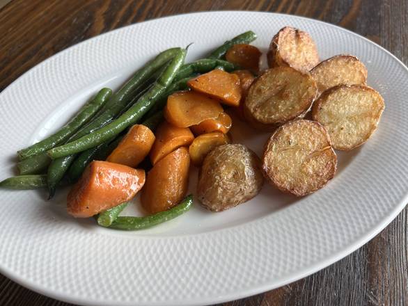 Caramelized Roasted Carrots, Green Beans & Potatoes