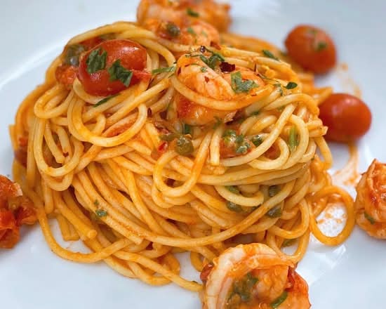 Spaghetti al Gamberi Piccanti