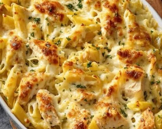 CHICKEN ALFREDO BAKE