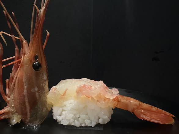 Amaebi Nigiri (Spot Prawn)
