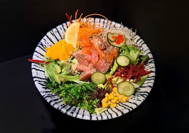 Salmon and Tuna Poke Bowl