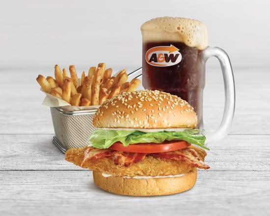 Combo Burger au poulet BLT / BLT Chicken Burger Combo