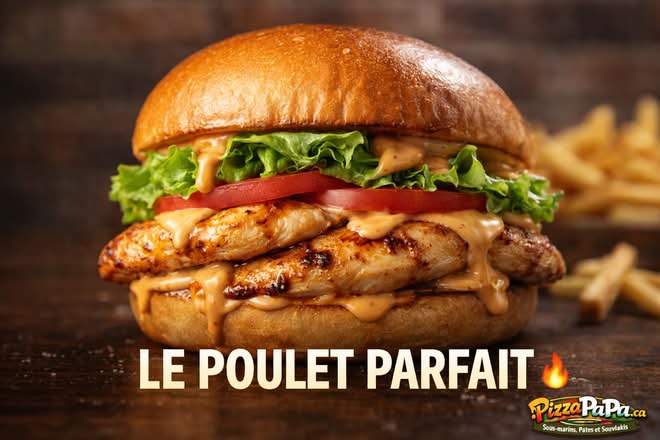 🔥 BURGER LE POULET PARFAIT 🔥- Un burger qui porte bien son nom… 🤤