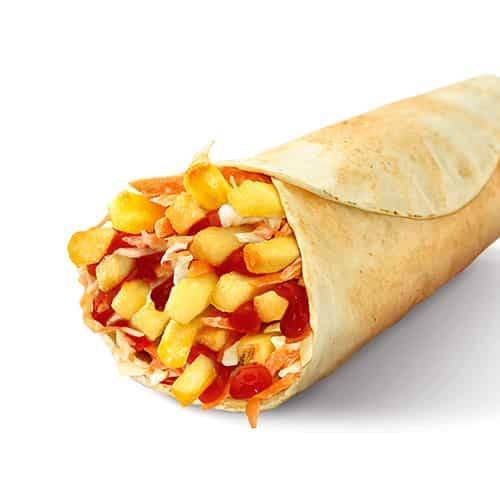 Fries on Pita Wrap