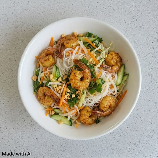 V10. Salad with Grilled Shrimp