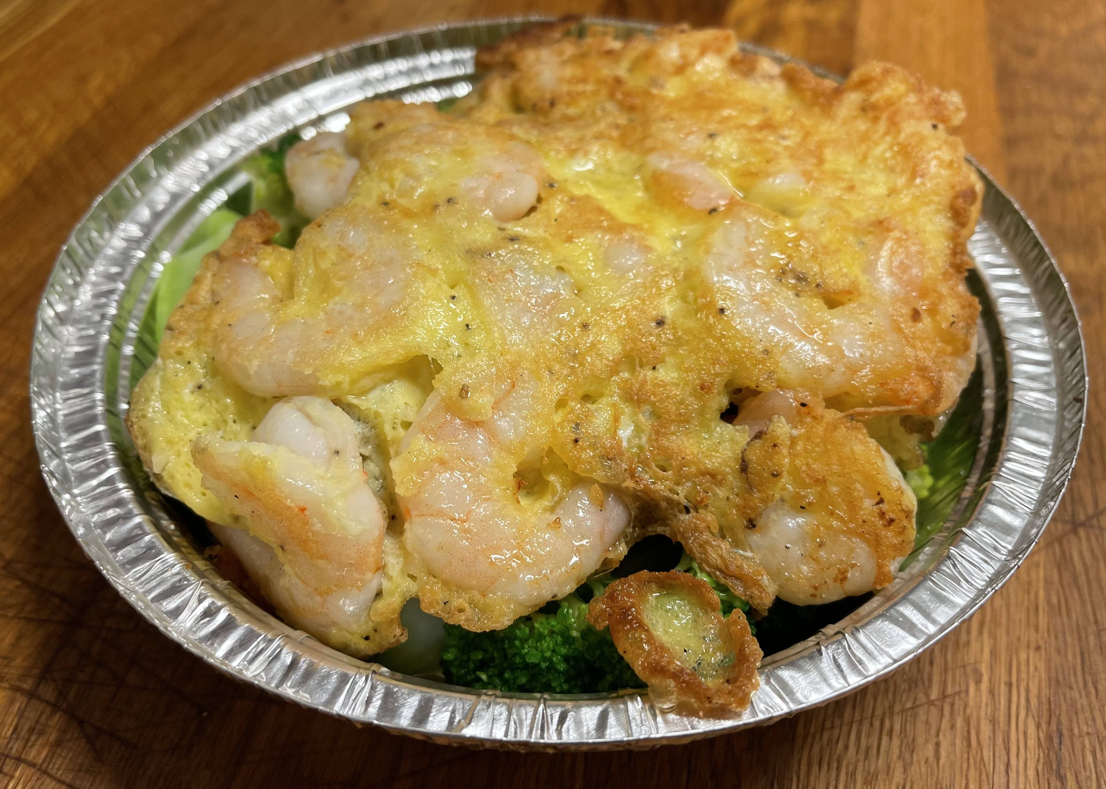 Pan Fried Shrimp with Egg