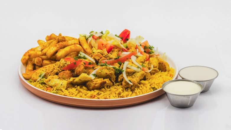 Chicken shawarma plate