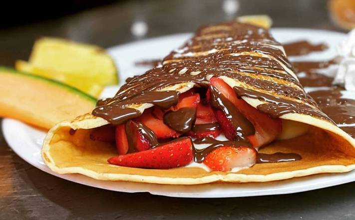 Crepe fraises & chocolat noisette