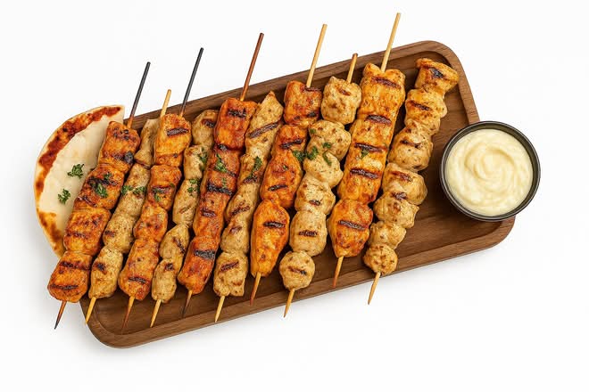 10 Brochettes Poulet Shish Taouk