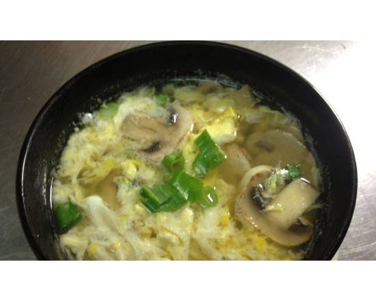 Egg Drop & Mushroom Soup