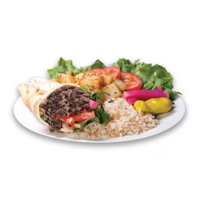 Assiette Pita Shawarma/ Shawarma Pita Platter