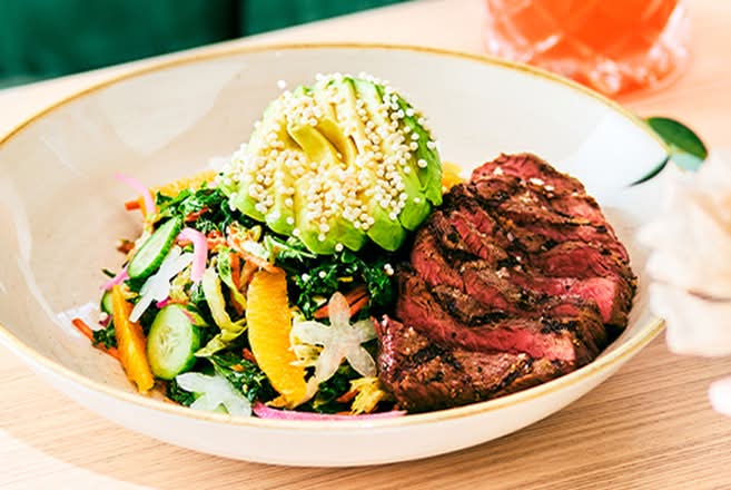 Ponzu Crunch Steak Salad