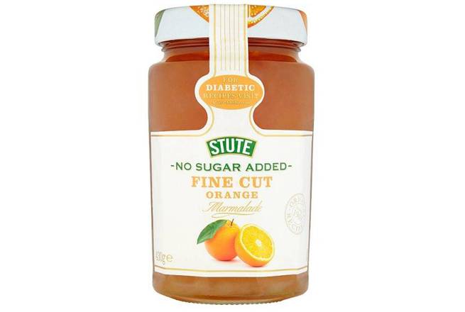 Stute Fine Cut Orange Marmalade - No Sugar Added (430g)