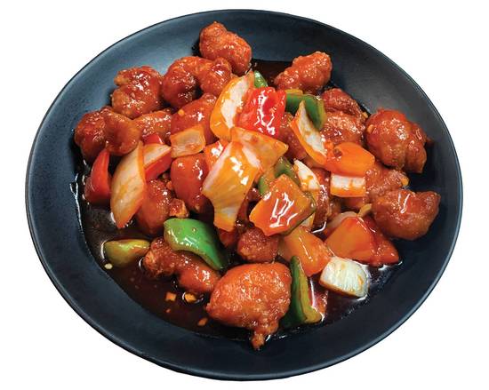 J8 Poulet avec Sauce Aigre-Douce / Chicken with Sweet & Sour Sauce 甜酸雞