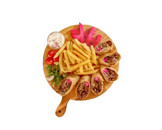 Arabic Beef Shawarma Platter Sandwich