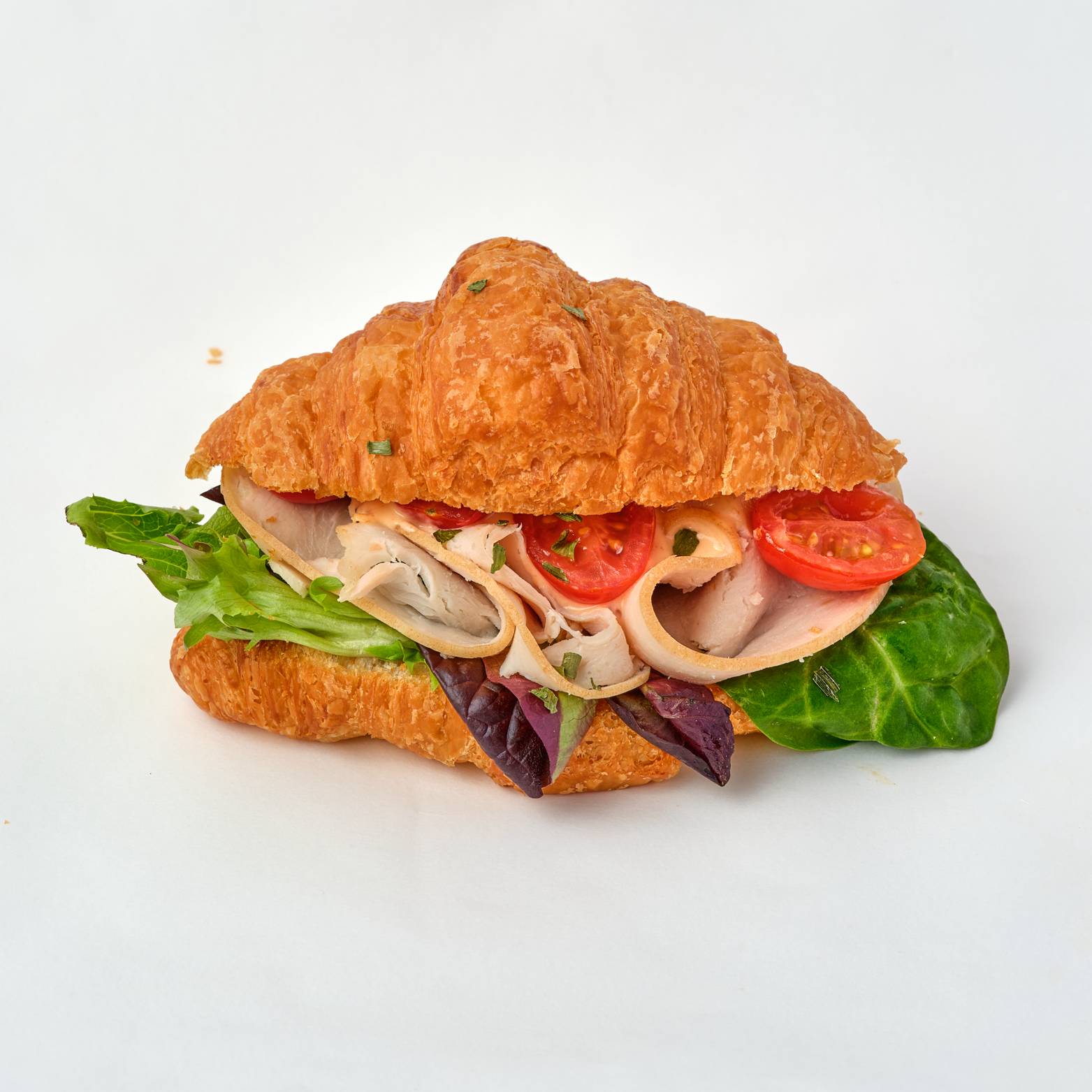Croissant Sandwich: Thousand Island Turkey