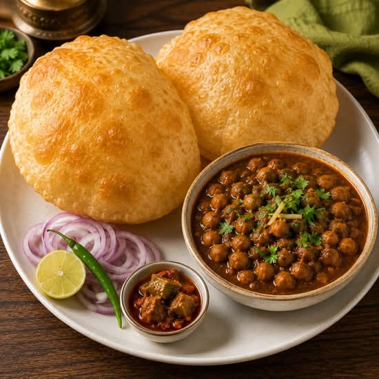 Chhole Bhature (2 Pcs)