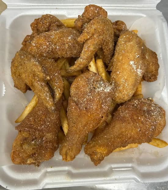 (3 pcs) Legs/ Thigh & Whole Wings (5 pcs) With Fries