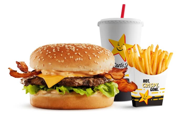 Bacon Carl Burger Combo