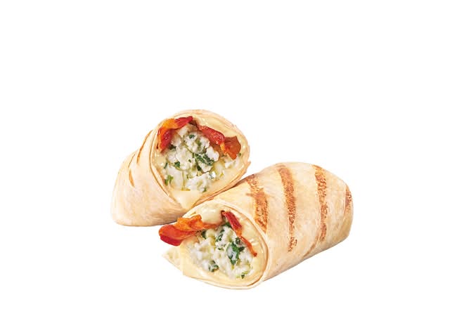 Bacon Egg White & Swiss Wrap