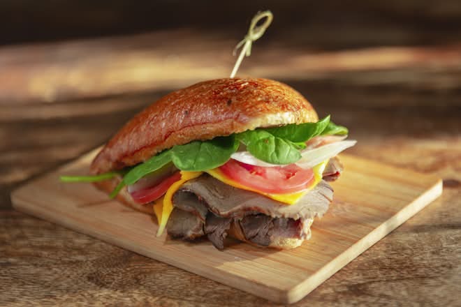 Beef Leaf Melt Sandwich