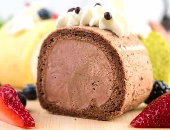 Coffee Roll Cake (Slice)