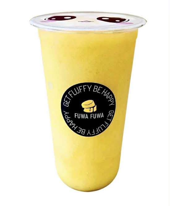 Pineapple Mango Slush with Pineapple Popping Boba