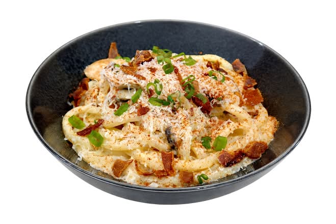 Spicy Miso Udon Carbonara