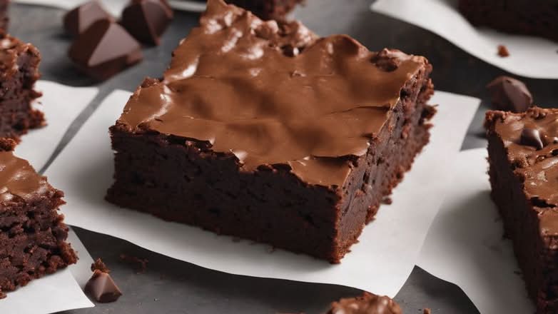 Double Chocolate Fudge Brownie (V)