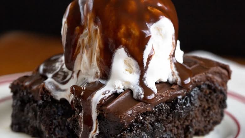 Fudgy Brownie Ala Mode (Vanilla Ice Cream Included)