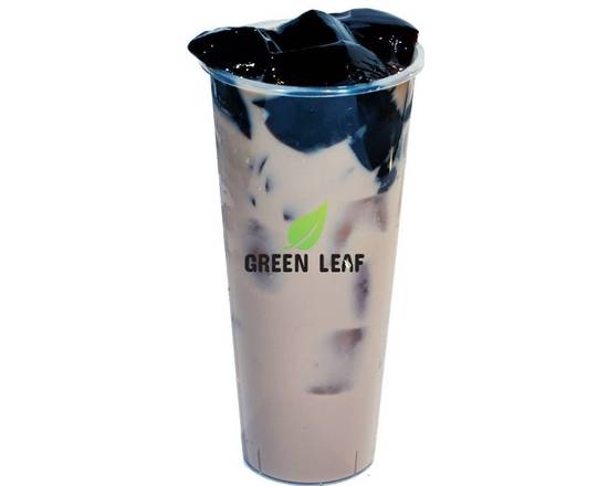 Grass Jelly Milk Tea