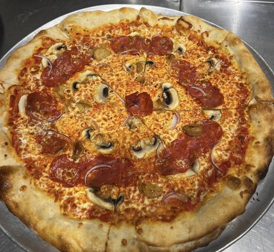 Spicy Soppressata & Mushroom Pizza